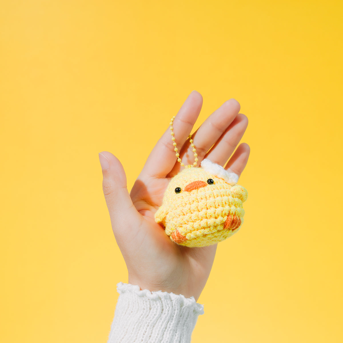 Baby Chick Plush Keychain