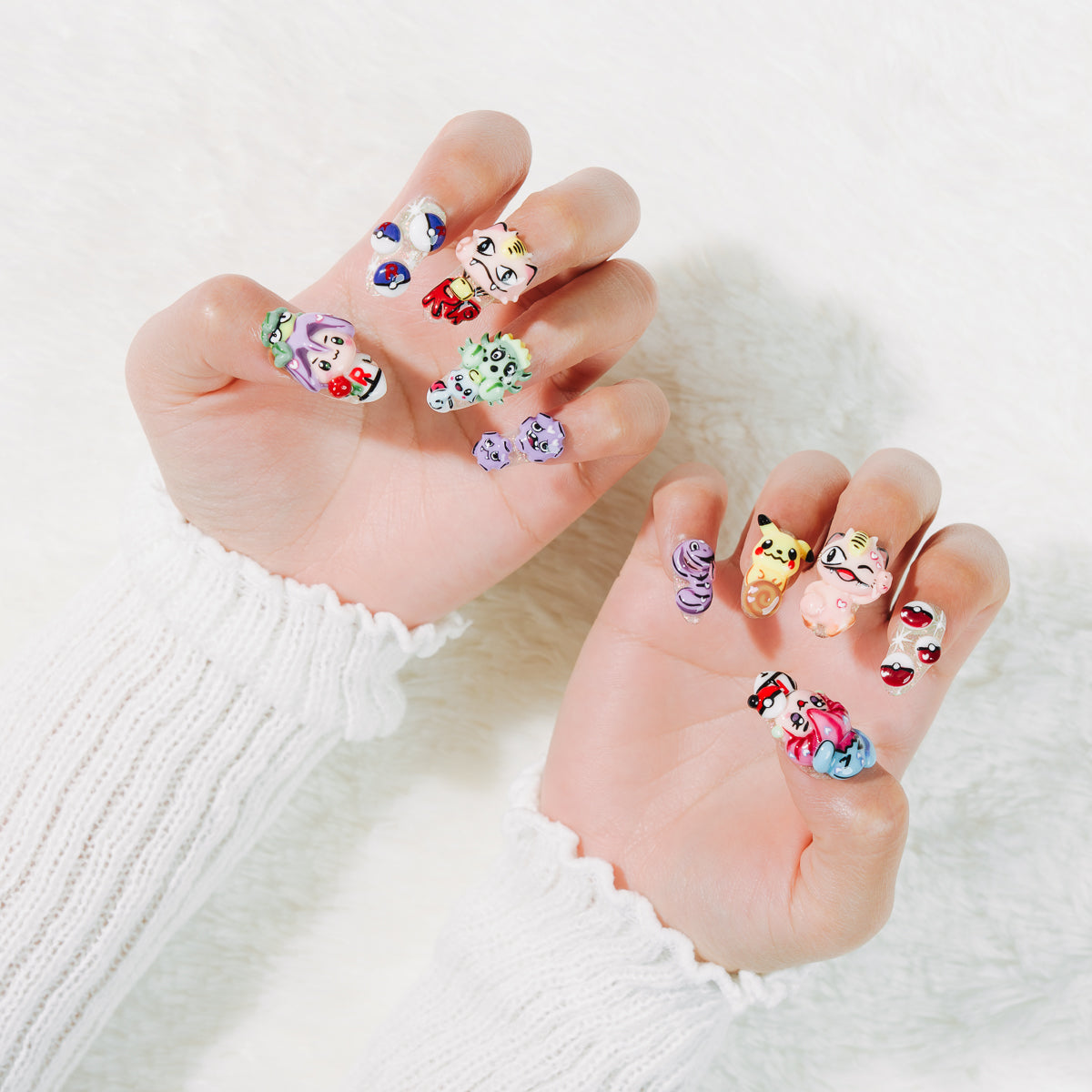 Team Rocket Inspired - Pokemon Press On Nails