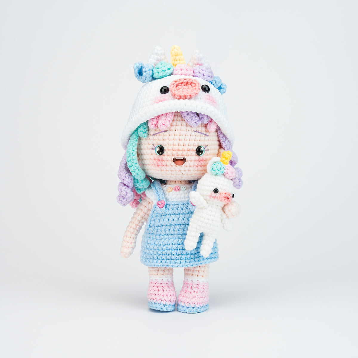 Cute Unicorn Girl Plush - 8½ In.
