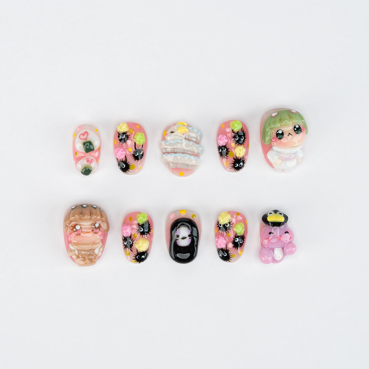 Spirited Away Inspired Press On Nails